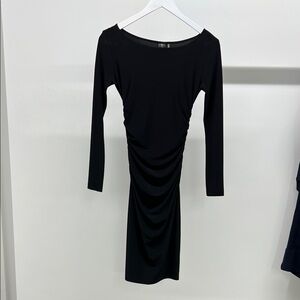 Norma Kamali Black Long Sleeve Dress